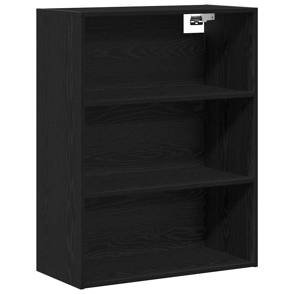 Highboard Μαύρη Οξυά 69,5 x 34 x 180 εκ. Επεξεργασμένο ξύλο - Pakobazaar
