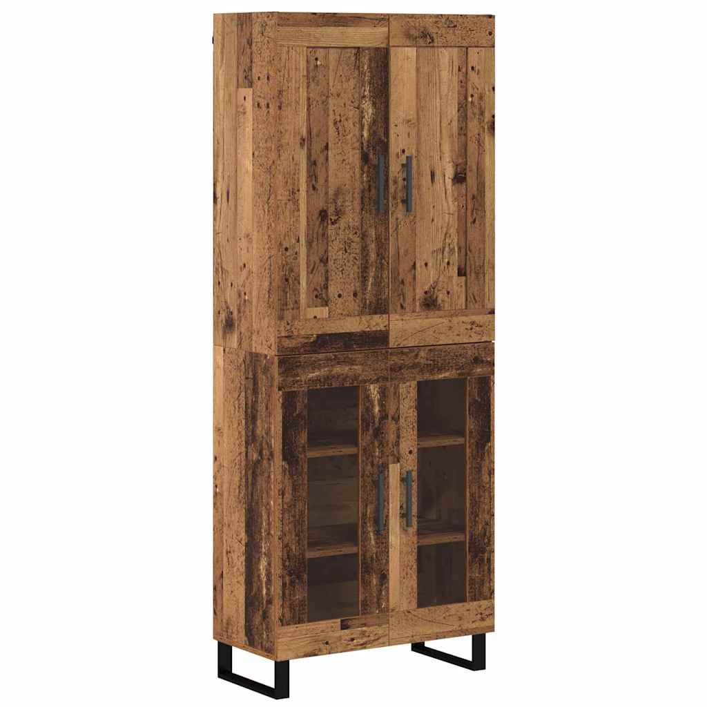 Highboard Παλιό ξύλο 69,5 x 34 x 180 εκ. Επεξεργασμένο ξύλο