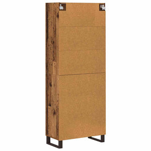 Highboard 2 τμχ. Παλιό ξύλο 69,5 x 34 x 180 εκ.