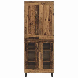 Highboard 2 τμχ. Παλιό ξύλο 69,5 x 34 x 180 εκ.