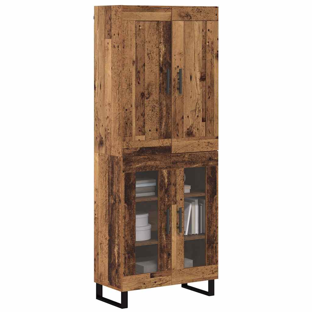 Highboard Παλιό ξύλο 69,5 x 34 x 180 εκ. Επεξεργασμένο ξύλο