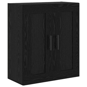 Highboard Μαύρη Οξυά 69,5 x 34 x 180 εκ. Επεξεργασμένο ξύλο - Pakobazaar