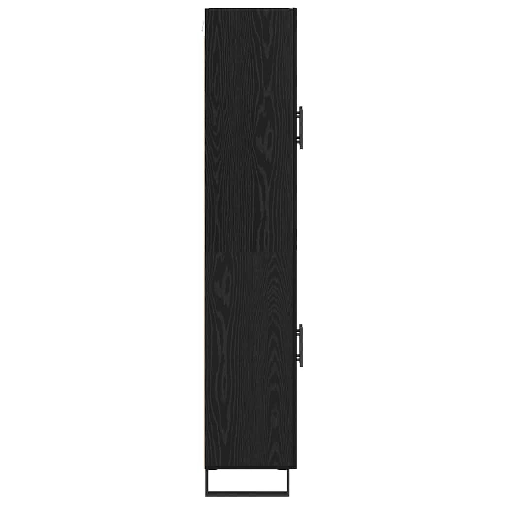Highboard Μαύρη Οξυά 69,5 x 34 x 180 εκ. Επεξεργασμένο ξύλο - Pakobazaar
