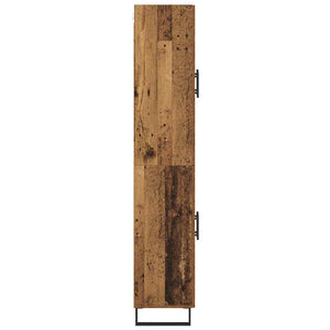 Highboard 2 τμχ. Παλιό Ξύλο 69,5 x 34 x 180 εκ.
