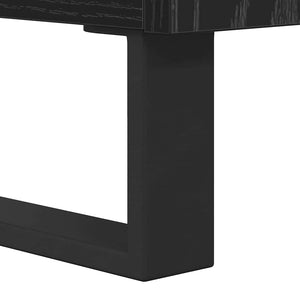 Highboard 2 pcs Μαύρη Οξυά 69,5 x 34 x 180 εκ. - Pakobazaar