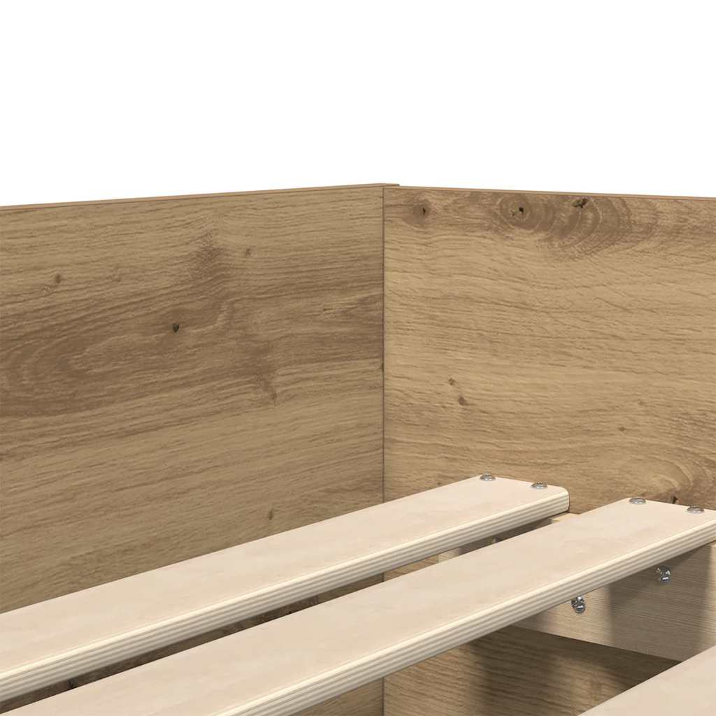 Σκελετός Κρεβατιού Artisan Oak 90 x 200 cm Στερεά ξυλεία πεύκου - Pakobazaar