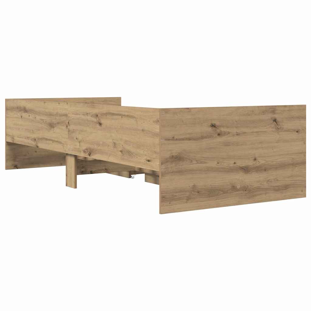 Σκελετός Κρεβατιού Artisan Oak 90 x 190 cm Στερεά ξυλεία πεύκου
