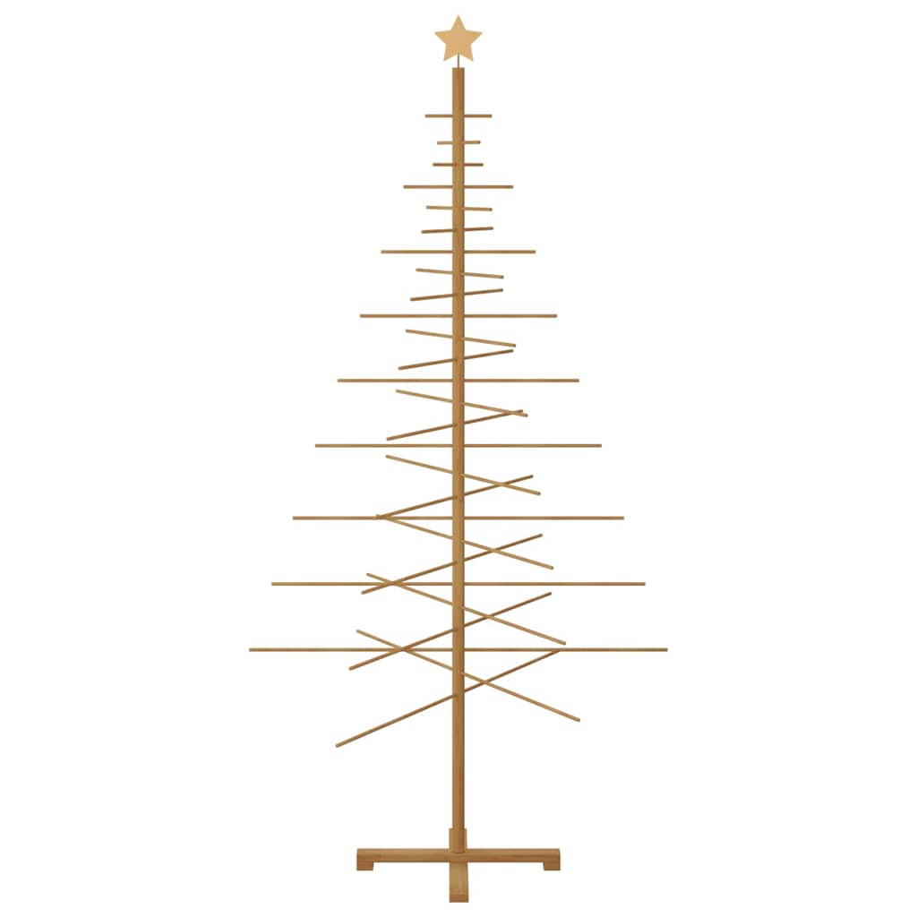 Ξύλινο Χριστουγεννιάτικο Δέντρο με βάση Καφέ 210 cm Μπαμπού