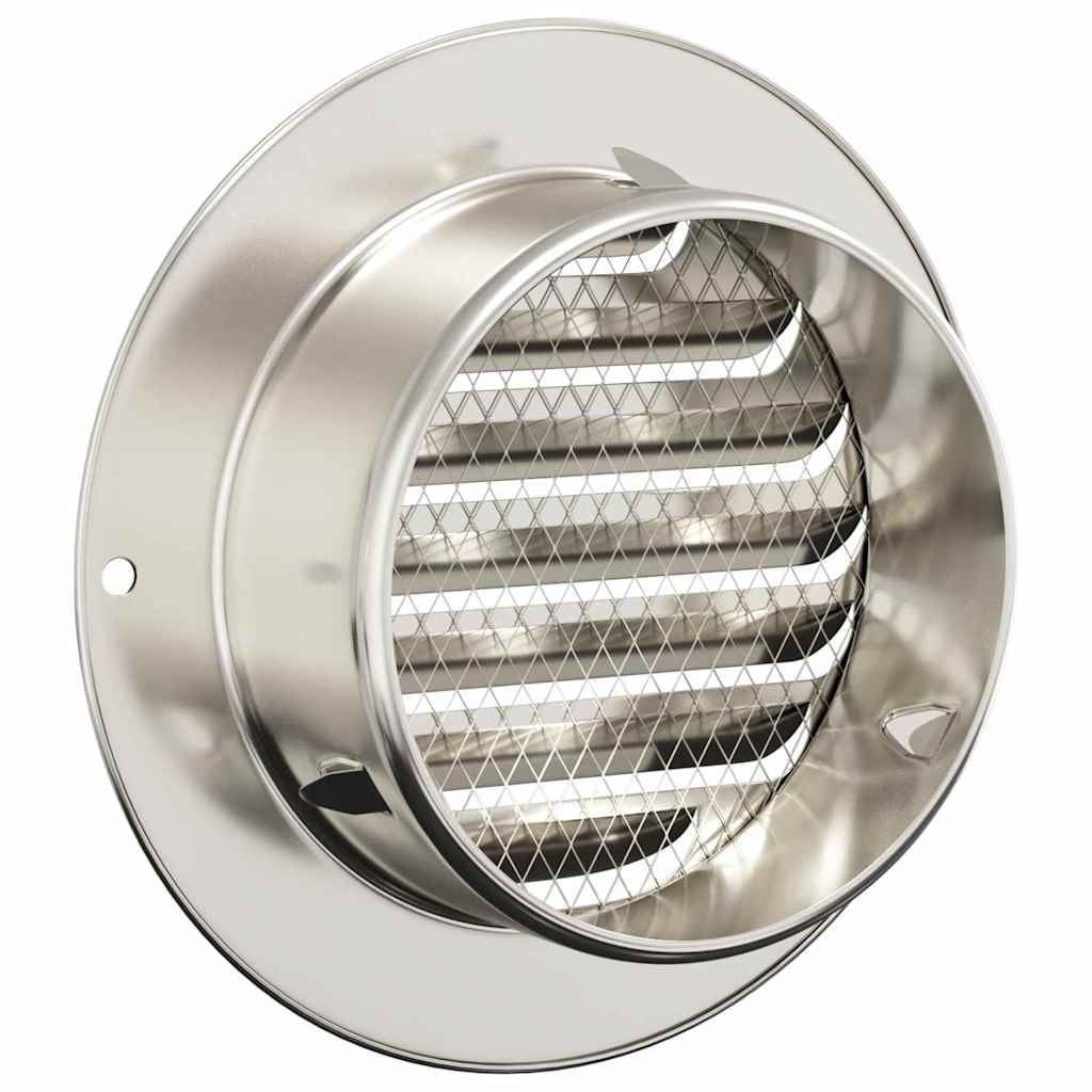 Καπάκια Αερισμού 4 pcs Ασημί 100 mm Ανοξείδωτο ατσάλι - Pakobazaar