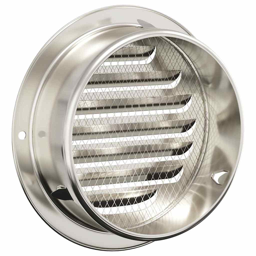 Καπάκια Αερισμού 4 pcs Ασημί 125 mm Ανοξείδωτο ατσάλι - Pakobazaar