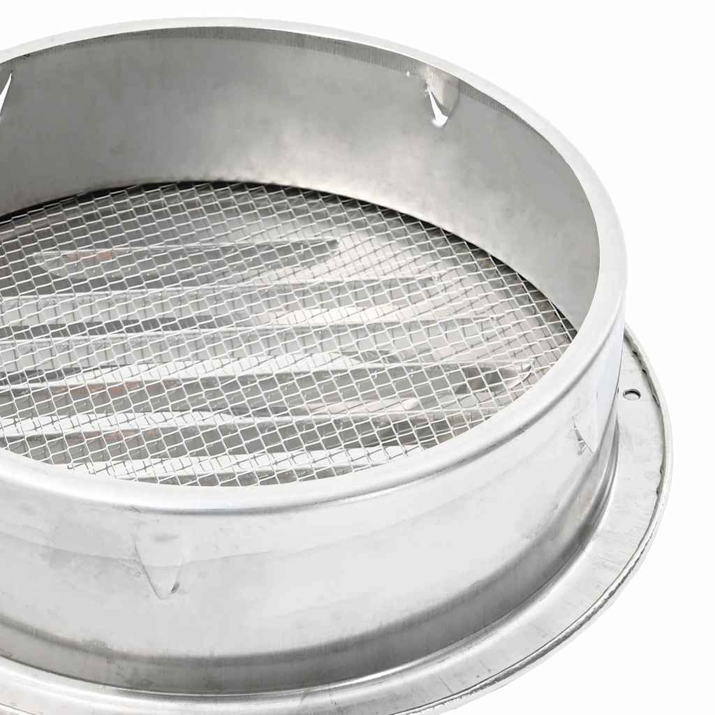 Καπάκια Αερισμού 4 pcs Ασημί 200 mm Ανοξείδωτο ατσάλι - Pakobazaar