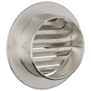 Καπάκια Αερισμού 8 pcs Ασημί 100 mm Ανοξείδωτο ατσάλι - Pakobazaar