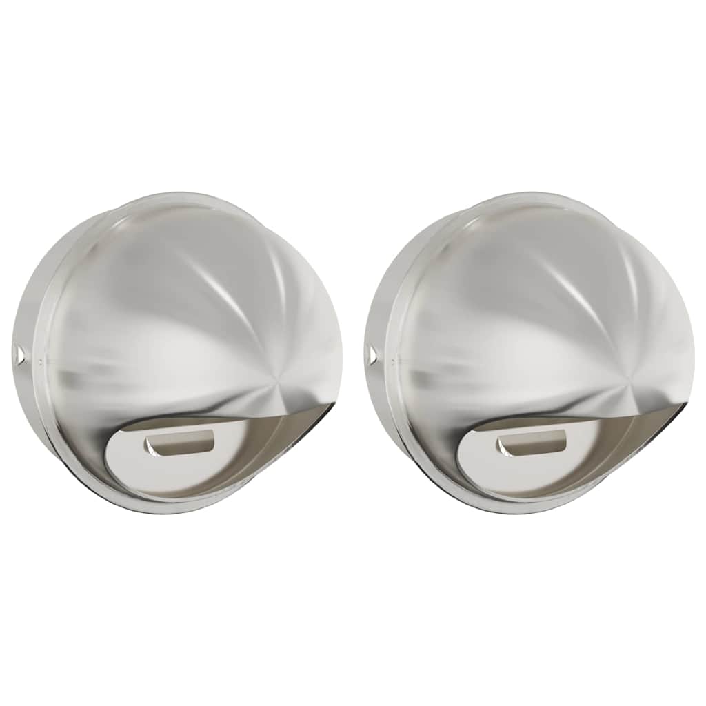 Καπάκια Αερισμού 2 pcs Ασημί 200 mm Ανοξείδωτο ατσάλι - Pakobazaar
