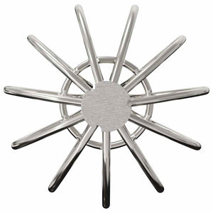 Φύλλο Προστασίας Γαμμάτων 8 pcs Ασημί 50 mm Ανοξείδωτο ατσάλι - Pakobazaar