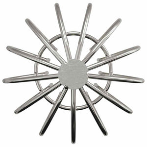 Φύλλο Προστασίας Γαμμάτων 8 pcs Ασημί 75 mm Ανοξείδωτο ατσάλι - Pakobazaar