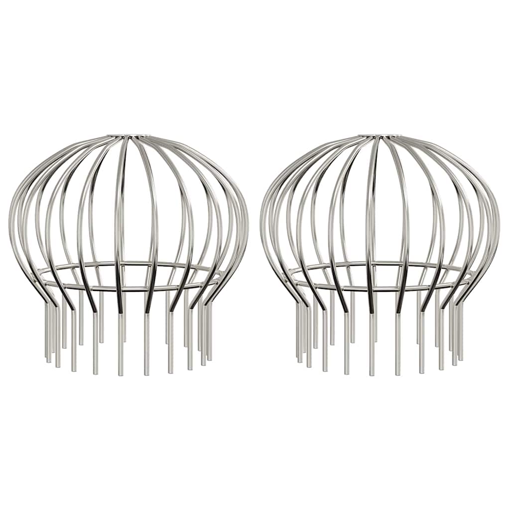 Φύλλο Προστασίας Γαμμάτων 2 pcs Ασημί 160 mm Ανοξείδωτο ατσάλι - Pakobazaar