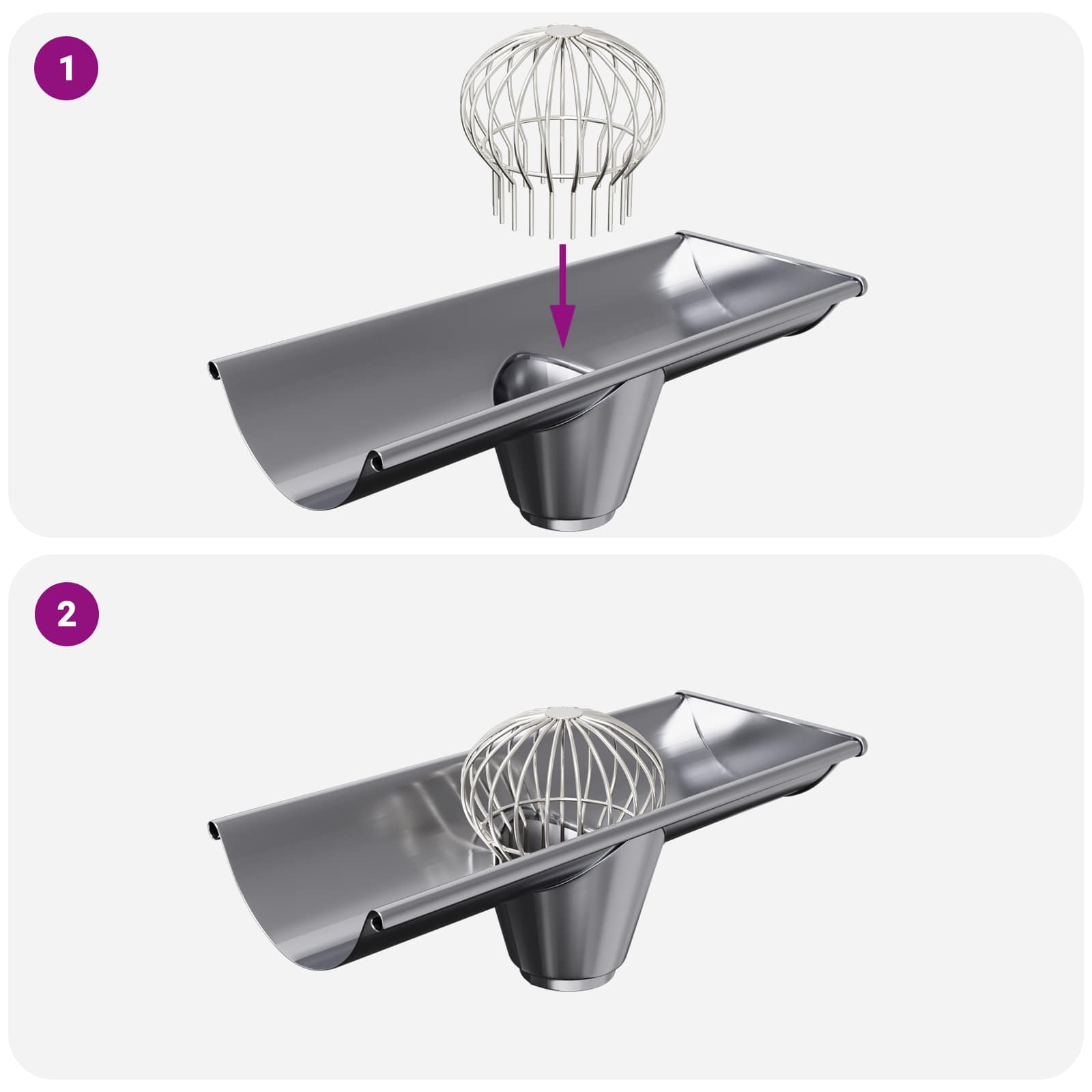 Φύλλο Προστασίας Γαμμάτων 8 pcs Ασημί 200 mm Ανοξείδωτο ατσάλι - Pakobazaar