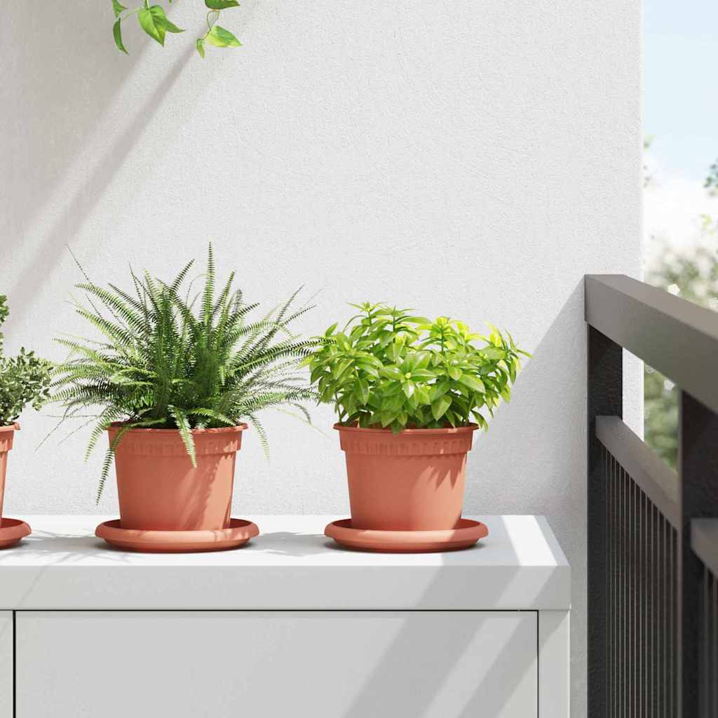 Στρογγυλή Γλάστρα Λουλουδιών 6 pcs Κεραμιδί Ø 12,5 x 10 εκ