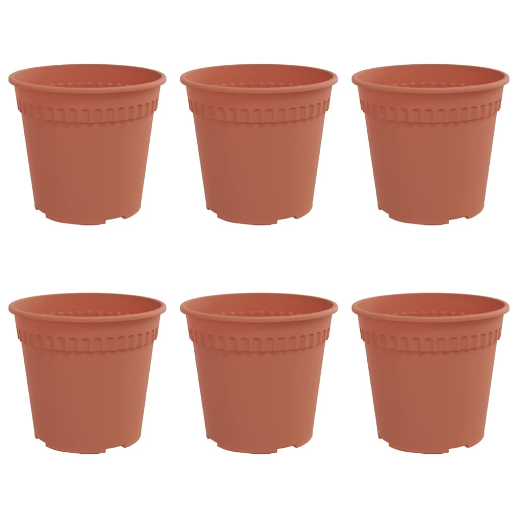 Στρογγυλή Γλάστρα Λουλουδιών 6 pcs Κεραμιδί Ø 19 x 16 εκ