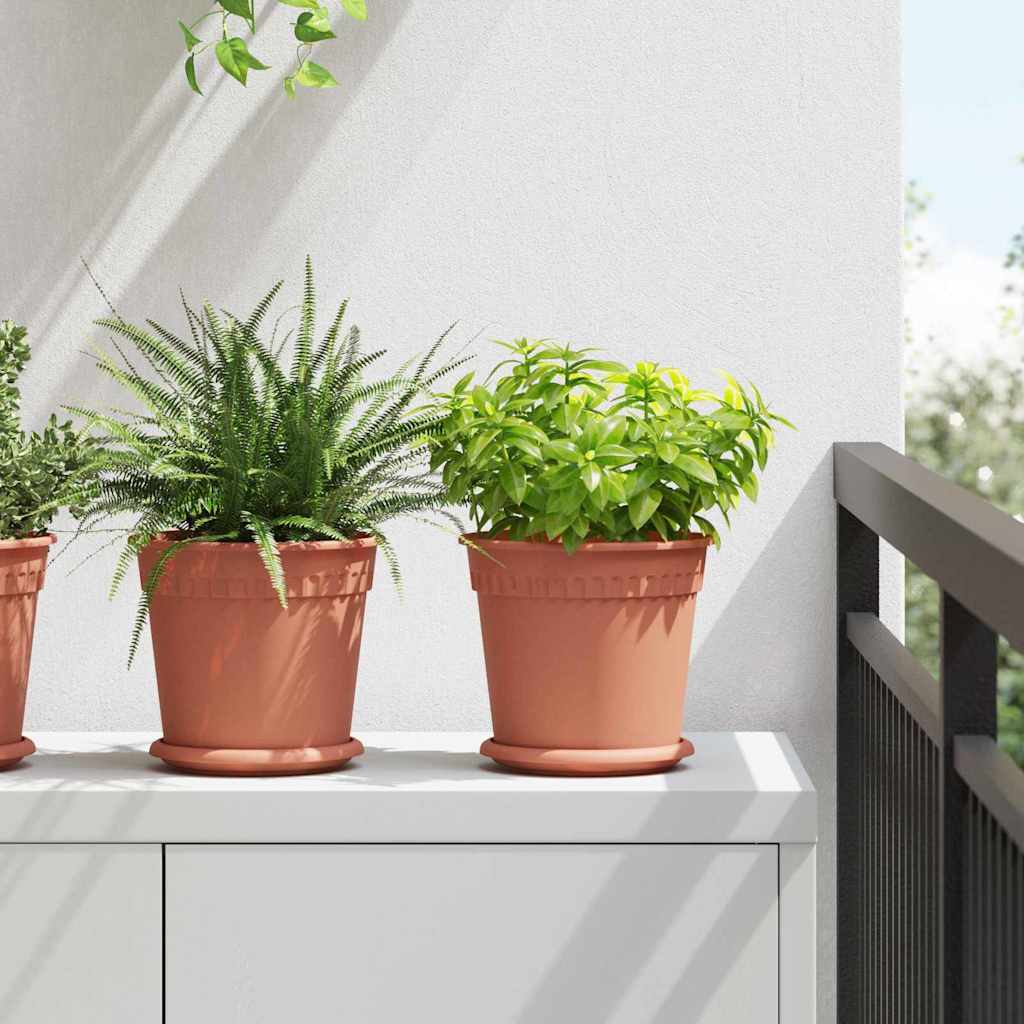 Στρογγυλή Γλάστρα Λουλουδιών 24 pcs Κεραμιδί Ø 19 x 16 εκ