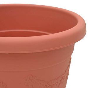 Στρογγυλή Γλάστρα Λουλουδιών 6 pcs Κεραμιδί Ø 26 x 21.5 εκ. - Pakobazaar