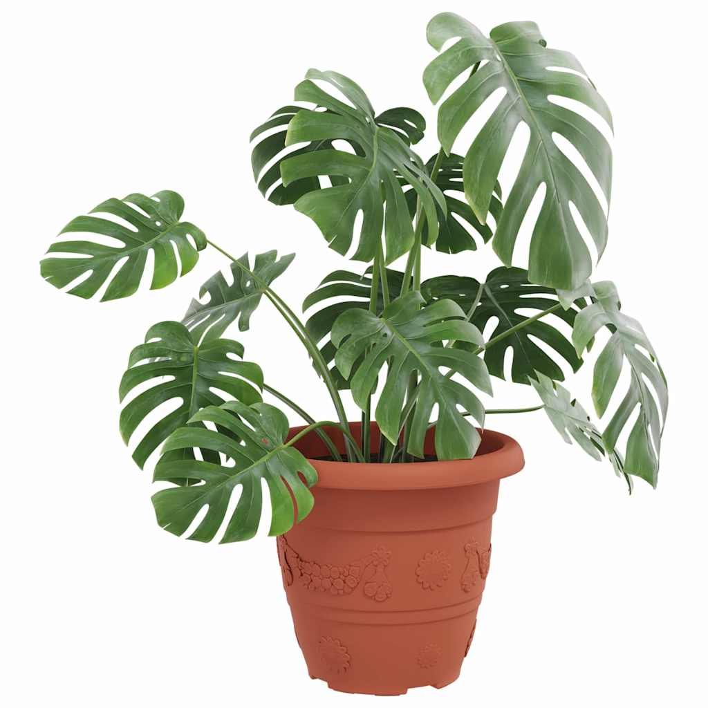 Στρογγυλή Γλάστρα Λουλουδιών 24 pcs Κεραμιδί Ø 26 x 21.5 εκ.