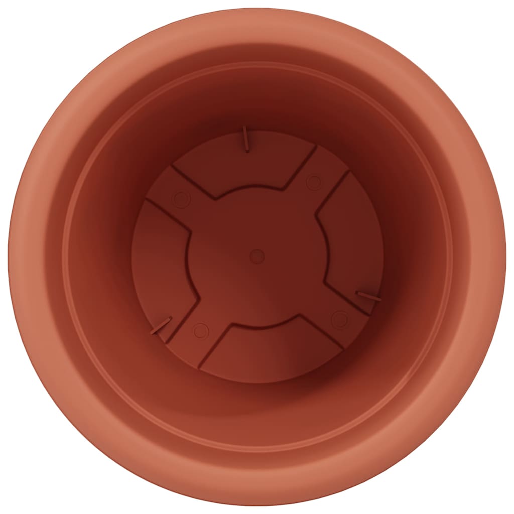 Στρογγυλή Γλάστρα Λουλουδιών 24 pcs Κεραμιδί Ø 26 x 21.5 εκ. - Pakobazaar