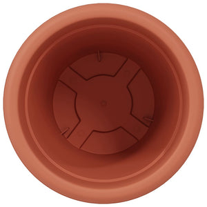 Στρογγυλή Γλάστρα Λουλουδιών 24 pcs Κεραμιδί Ø 26 x 21.5 εκ. - Pakobazaar