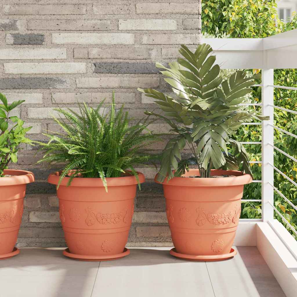 Στρογγυλός Δίσκος Λουλουδιών 6 pcs Κεραμιδί Ø 27 x 2,5 εκ - Pakobazaar
