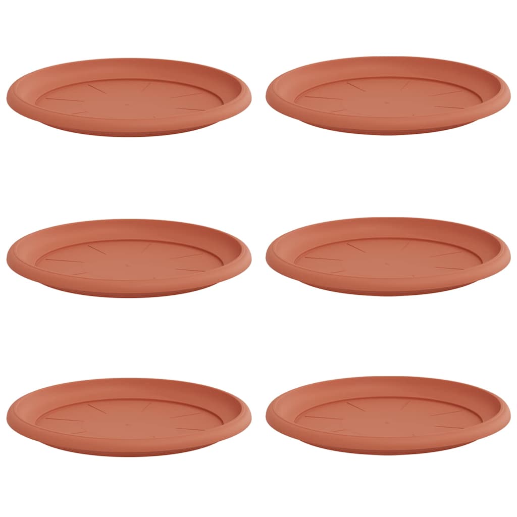 Στρογγυλός Δίσκος Λουλουδιών 6 pcs Κεραμιδί Ø 27 x 2,5 εκ - Pakobazaar