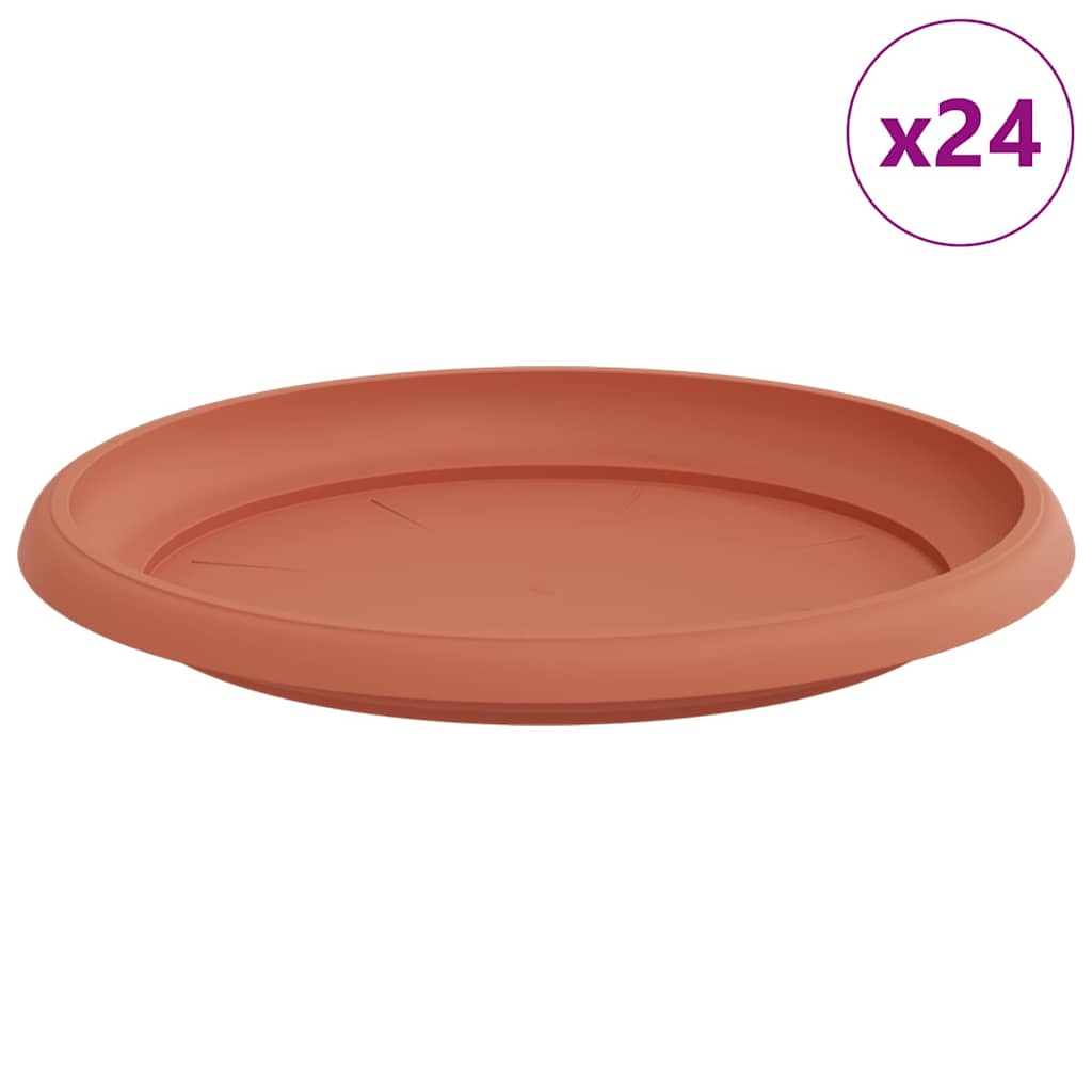 Στρογγυλός Δίσκος Λουλουδιών 24 pcs Κεραμιδί Ø 23,5 x 2,5 εκ - Pakobazaar