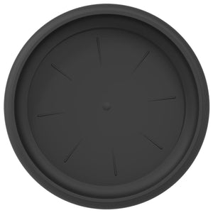 Στρογγυλός Δίσκος Λουλουδιών 24 pcs Μαύρο Ø 17,5 x 2 εκ - Pakobazaar