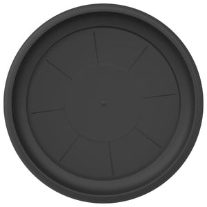 Στρογγυλός Δίσκος Λουλουδιών 24 pcs Μαύρο Ø 27 x 2,5 εκ - Pakobazaar