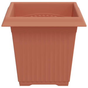 Τετράγωνη Γλάστρα για Λουλούδια 24 pcs Κεραμιδί 16 x 16 x 14 εκ - Pakobazaar