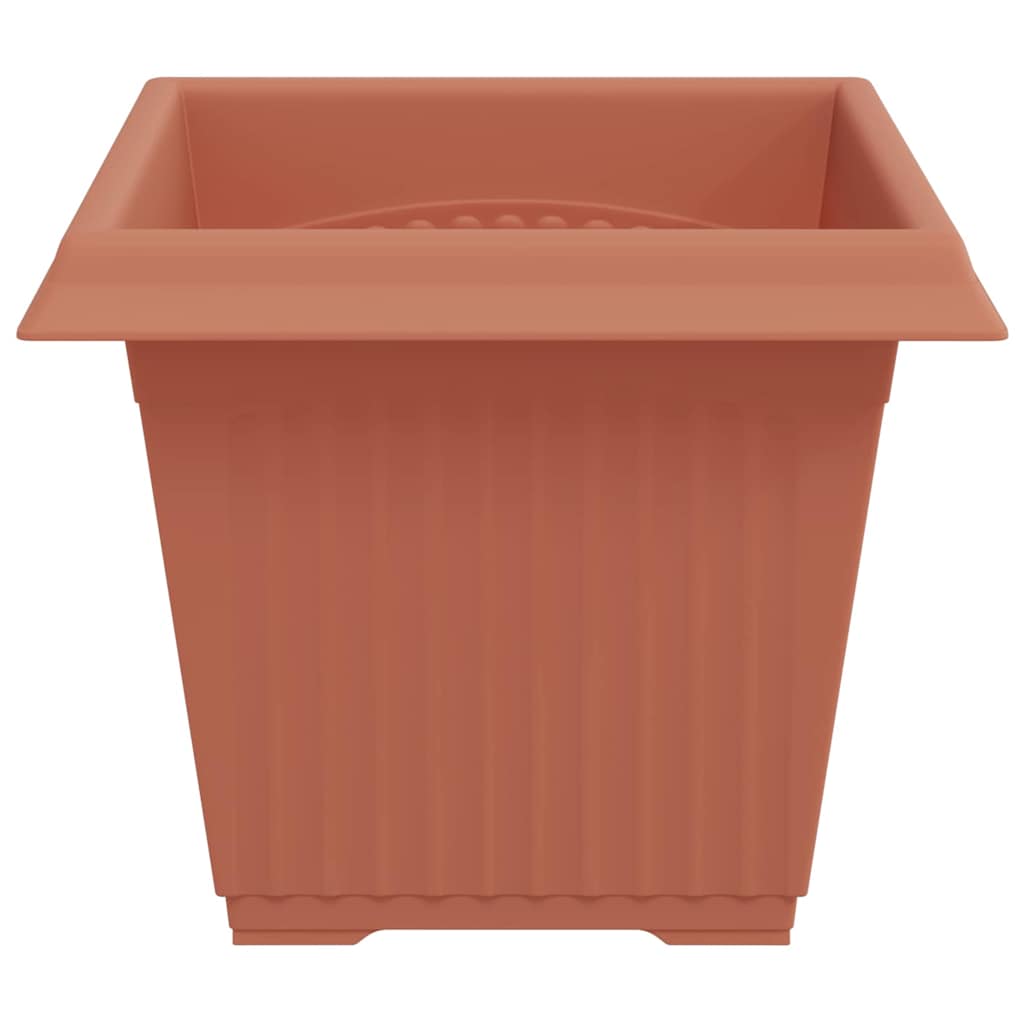 Τετράγωνη Γλάστρα για Λουλούδια 24 pcs Κεραμιδί 33 x 33 x 26 εκ - Pakobazaar