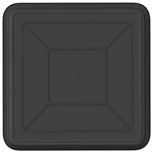 Τετραγωνικός Δίσκος Λουλουδιών 6 pcs Μαύρο 18 x 18 x 2 εκ. - Pakobazaar