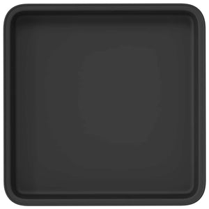 Τετραγωνικός Δίσκος Λουλουδιών 6 pcs Μαύρο 18 x 18 x 2 εκ. - Pakobazaar