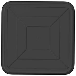 Τετραγωνικός Δίσκος Λουλουδιών 6 pcs Μαύρο 32 x 32 x 2,5 εκ. - Pakobazaar