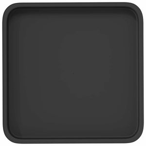Τετραγωνικός Δίσκος Λουλουδιών 6 pcs Μαύρο 36 x 36 x 2.5 εκ. - Pakobazaar