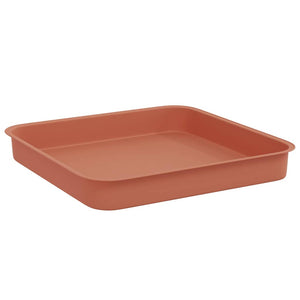 Τετραγωνικός Δίσκος Λουλουδιών 24 pcs Κεραμιδί 15 x 15 x 2 εκ. - Pakobazaar