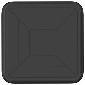 Τετραγωνικός Δίσκος Λουλουδιών 24 pcs Μαύρο 15 x 15 x 2 εκ. - Pakobazaar