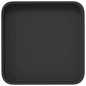 Τετραγωνικός Δίσκος Λουλουδιών 24 pcs Μαύρο 15 x 15 x 2 εκ. - Pakobazaar