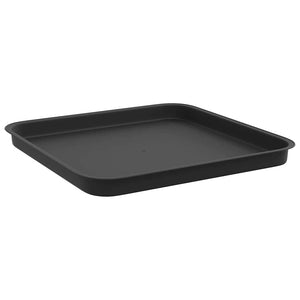 Τετραγωνικός Δίσκος Λουλουδιών 24 pcs Μαύρο 32 x 32 x 2,5 εκ. - Pakobazaar