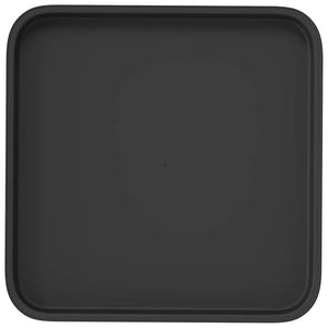 Τετραγωνικός Δίσκος Λουλουδιών 24 pcs Μαύρο 32 x 32 x 2,5 εκ. - Pakobazaar