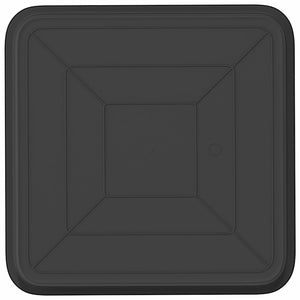 Τετραγωνικός Δίσκος Λουλουδιών 24 pcs Μαύρο 36 x 36 x 2.5 εκ. - Pakobazaar