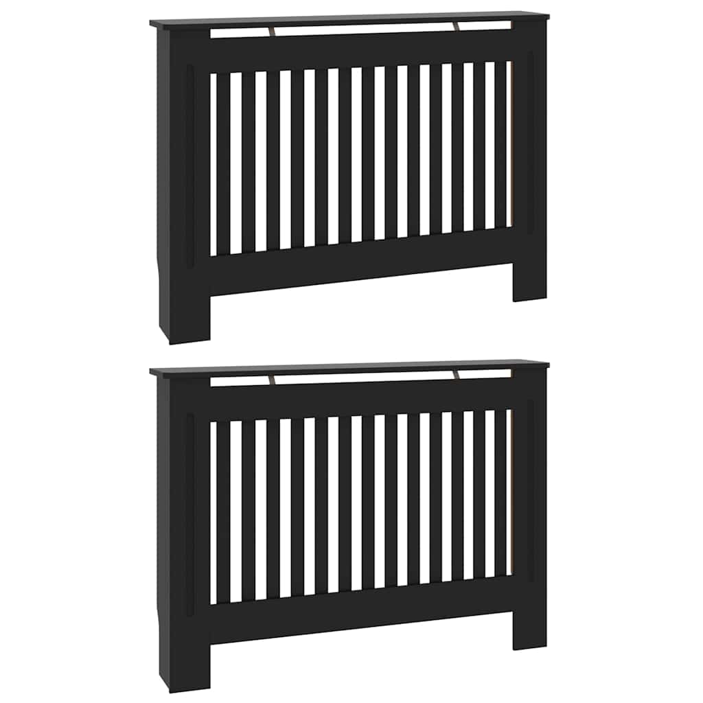 Καπάκι Καλοριφέρ 2 pcs Μαύρο 112 x 19 x 81,5 cm