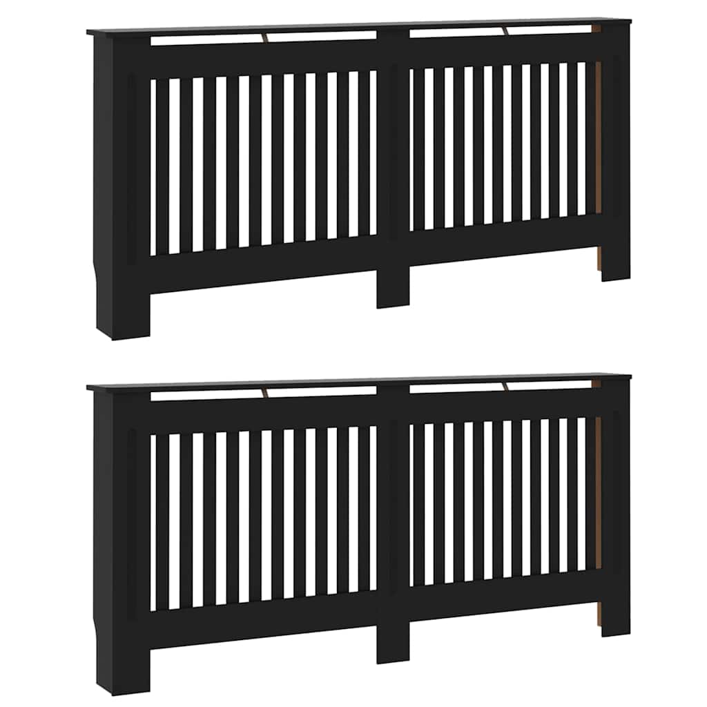Καπάκι Καλοριφέρ 2 pcs Μαύρο 172 x 19 x 81,5 cm