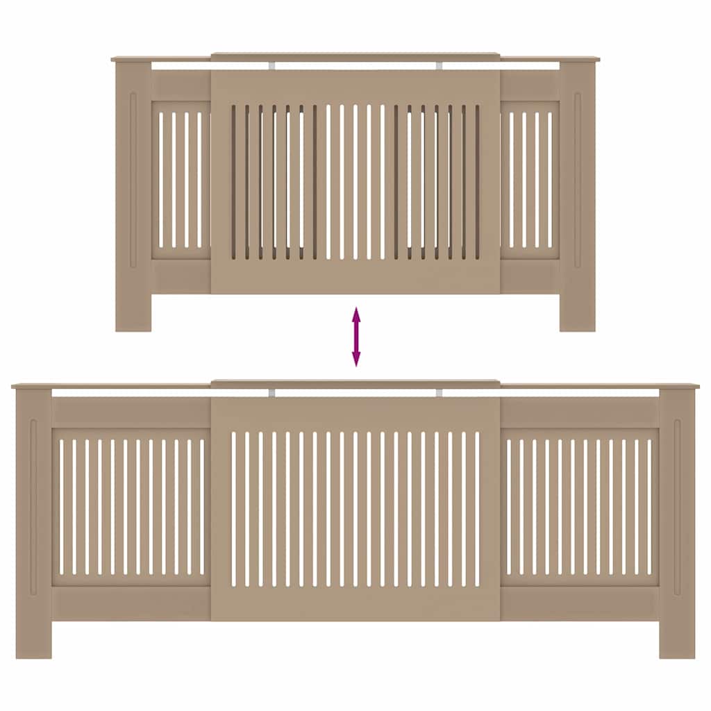 Καπάκι Καλοριφέρ 2 pcs Καφέ 205 x 20,5 x 81,5 εκ. - Pakobazaar