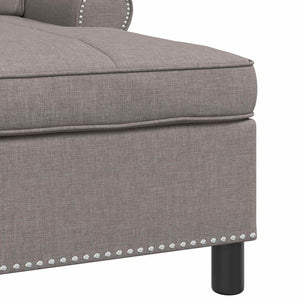 Χαλάρωση με μαξιλάρι Taupe 91 x 157 x 91 εκ. ύφασμα - Pakobazaar