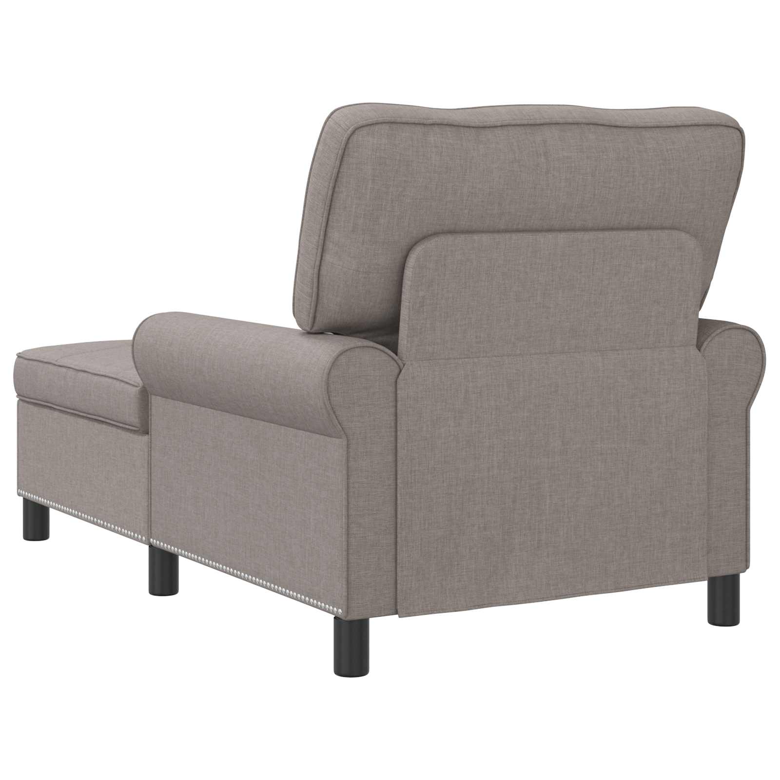 Χαλάρωση με μαξιλάρι Taupe 91 x 157 x 91 εκ. ύφασμα - Pakobazaar